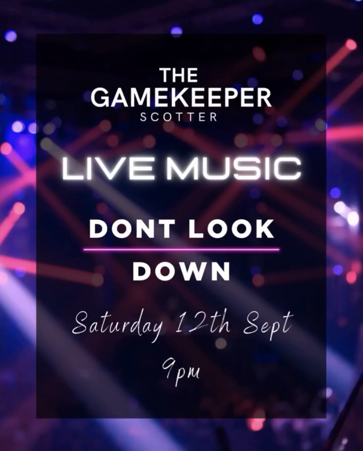 Live music night at The Gamekeeper Scotter