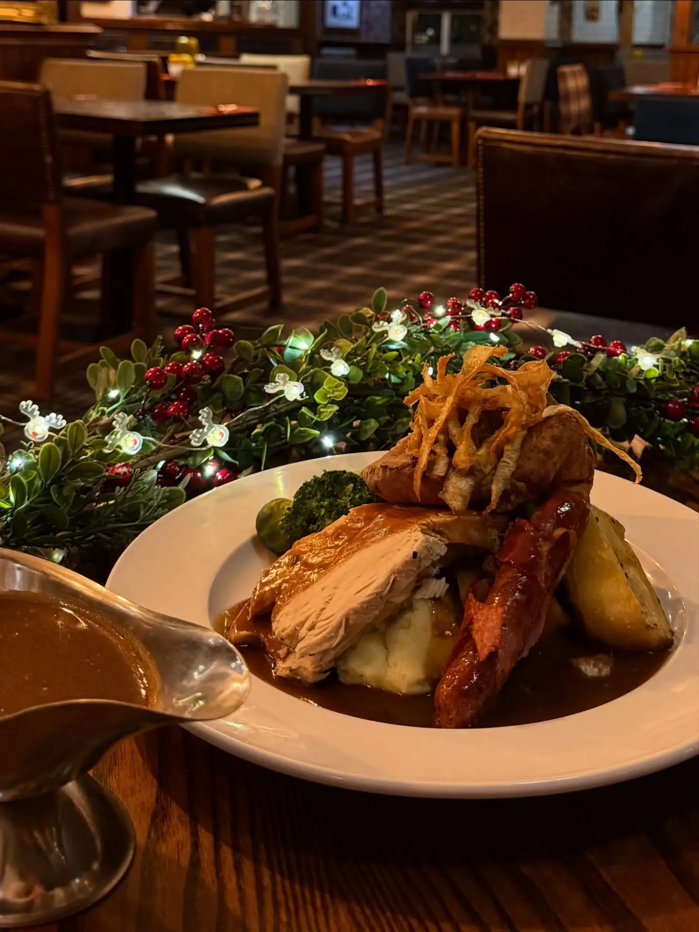 Festive Sunday lunch at The Gamekeeper Scotter